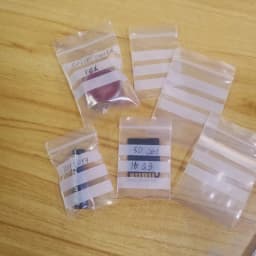 100Pcs Small Plastic Writeable Reclosable Zipper Bags Self-Sealing Writable White Blocks Zip Lock Jewelry Storage Bags