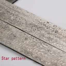 1piece Damascus Steel DIY Knife Making Material Rose Sandwich Pattern Steel Knife Blade Blank Has Been Heat Treatment