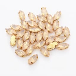 Mixed 50pcs Gold Champange Opal Rhinestones With Claw Plastic Resin Sew-on Champange Stone For Decoration Diy Shoes Accessories
