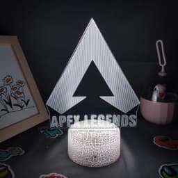 Apex Legends Logo 3D LED RGB Night Lights Cool Gift for Friend Lovely Lava Lamp Bedroom Bedside Game room Table Desk Mark Decor
