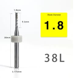 VACK 10Pcs/lot Endmill 0.5-3.175mm Corn Carbide Tungsten PCB Milling Cutter Set PCB Machine Router Bit Engraving End Mill Tools