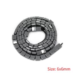 Black Natural Stone Loose Beads Rose Owl Fish Moon Hematite Spacer Bead for Jewelry Making DIY Bracelet Necklace Accessories 15"