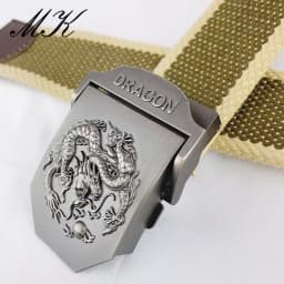 Maikun Metal Automatic Buckle Canvas Belts for Men Military Tactical Men Belt Casual Style Men Belt