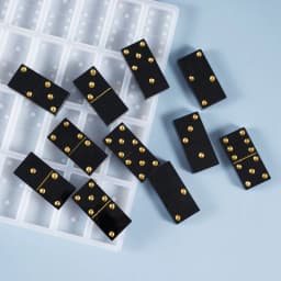 Crystal Epoxy Resin Game Mold Dominoes Casting Silicone Mould DIY Crafts Jewelry Making Tools