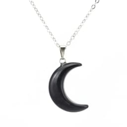 Natural Crystal Stone Crescent Moon Pendant Healing Crystals Quartz Reiki Labradorite Earrings Pendant Necklace For Women Girls