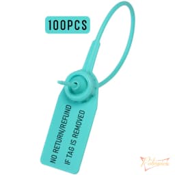 100Pcs Disposable Plastic Security Seals Clothing Hang Tags VOID Labels for Clothes Shoes Bag NO RETURN/REFUND IF TAG REMOVED