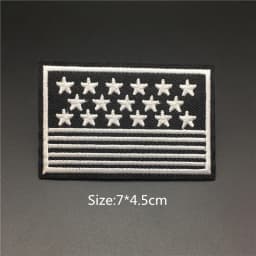 Black Punk Badges Jacket Patch Embroidered Iron Patches For Clothing Sew On Sticker DIY Appliques Decoration Rock Band
