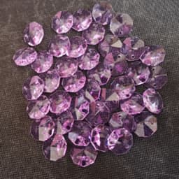 200pcs 14mm 2 hole Crystal Glass Octagon Beads For Chandeliers Parts Crystal Curtain Accessories Home Living Decoration