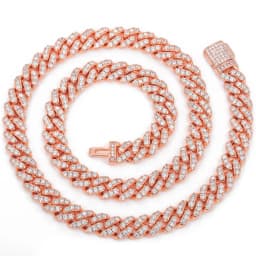 TUHE 6mm 8mm Width Fashion Miami Cuban Chain Necklace For Women Men's Hip Hop Jewelry Copper Cubic Zirconia Necklace Party Gi