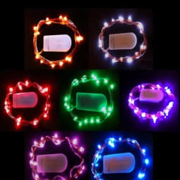 Battery Powered 20 40 Led Fairy String Light 2M 4M Silver Copper Wire Mini Lamp For Christmas Holiday Wedding Party 8 Colors