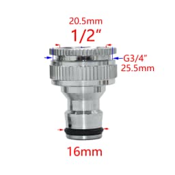 1/2 3/4 5/8 1" Thread Quick Connector Brass Garden Watering Adapter Drip Irrigation Copper Hose Quick Connector Fittings 1 Pcs