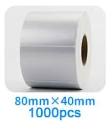 Matte Silver PET Barcode Label 100 90 80 70 60 40 50 30 20 Transfer Ribbon Printer Sticker