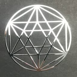 Flower of Life Metal Patch Phone Case Back Sticker Pyramid Model Decoration Sticker