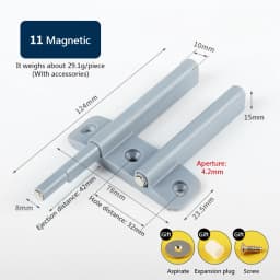 Kitchen Cabinet Catches Door Stop Drawer Damper BuffersSoft Quiet Close with Srews Invisible Handle Home Furniture Hardware