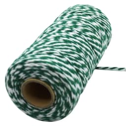 100Meter/Roll Two Colors Cotton Baker Twine Rope Cord Christmas Wedding Decoration Gift Packaging String DIY Gift Crafts Wrap