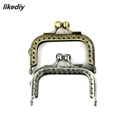 20 Pcs/Lot 6.5 CM Antique Bronze/Silver Square Shape Embossing Mini Tiny Metal Purse Frame DIY Kiss Clasp Lock Bag Accessory