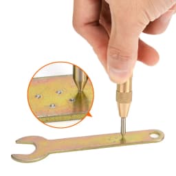 5 Inch Automatic High Hardness Center Punch Marking Holes Tool HSS Spring Loaded Locator Window Breaker