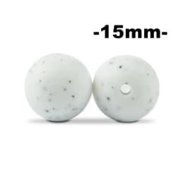 LOFCA 20Pcs Silicone Bead 15MM Food grade silicone beads Used in jewelry making Necklace Bracelets Keychain Jewelry accessories