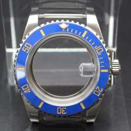 40mm Cases Men's Watch Ceramic Bezel Sapphire Glass Fit NH35 NH36 ETA 2824 Miyota 8215 Movement 28.5mm Dial Submariner Parts