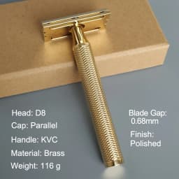 Dscosmetic D8/S9 Brass Double Edge Safety Razor CNC MADE