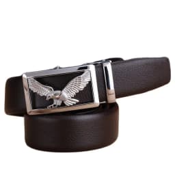business mens belts luxury 2020 strap formal cinto eagle 180 automatic buckle big size 140 cm 150 160 girdle 170 fiber leather