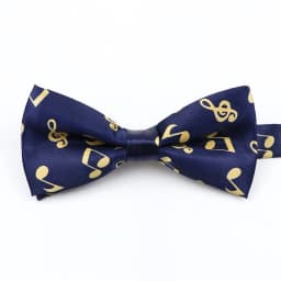 Men's Music Theme Bow Ties Polyester Parent-Child Bowtie Set Piano Stave Guitar Star Pattern Mens Party Prom Cravat Accessory