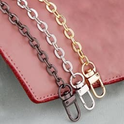 New O Shape Bag Chain 6mm Metal Replacement Purse Chain Shoulder Crossbody Bag Strap for Cluth Small Handbag Handle DIY Fashion