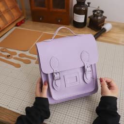 Retro Handmade Backpack Messenger Bag Hand Stitching Sew DIY Material Customized Cambridge Woven Bag Large Capacity