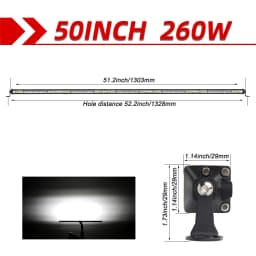 CO LIGHT Super Slim 12V 24V Off Road LED Bar Spot Flood Combo LED Light Bar/Work Light 30000LM for Truck Boat 4x4 SUV Car Barra