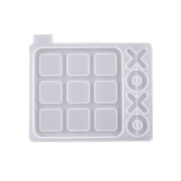 1 Pc Tic Tac Toe Game Board and X O Silicone Molds Set Epoxy Resin DIY Art Craft Mold for Christmas NightA Art Crafts Tools