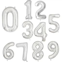 30 40 Inch Birthday Number Balloons Big Rose Gold Silver Figure Foil Balloon Wedding Baby Birthday Party Decoration Kid Globos