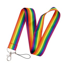 LB3010 Pink Love Neck Strap Lanyard for Key ID Card Cell Phone Straps USB Badge Holder DIY Neck Strap Hang Rope Rainbow Keychain