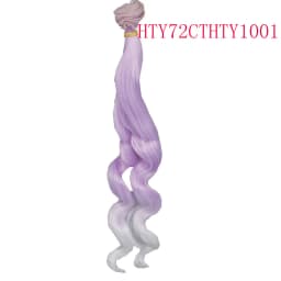 Russian DIY Doll Hair 25cm High Temperature Curly Hair for 1/3 1/4 1/6 BJD DIY Wavy Doll Hair Tree