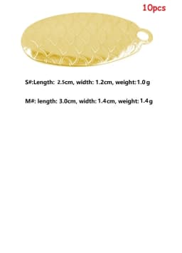 5-10pcs/lot Water drop noise piece DIY Minnow VIB Popper Bearded man Fishing Lure Willow Blades Sequin Noise Spoon Spinner