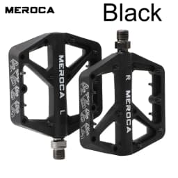MEROCA Nylon Bicycle Pedals Ultralight Seal Bearings Mountain Road Bike Flat Platform WaterProof Bicycle Pedals Non-Slip Parts