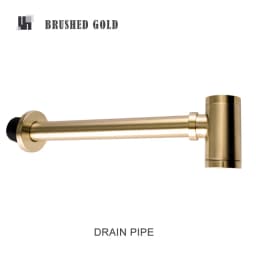 Bathroom Siphon Sink Drain Pipe Brass Deodorization Waste Bottle Trap Black Brushed Gold Chrome Pop Up Drain Stopper Rose Gold