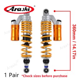 Arashi Rear Shock Absorber Nitrogen Air Shock Suspension For HONDA For YAMAHA For SUZUKI 425mm / 365 / 360 / 330 / 315 / 305mm