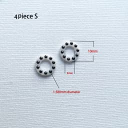 4pieces Knife Bearing Washer Part Knife Ceramic White Ball Bearing Fastening Opening Tools