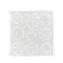 Retro DIY Gear Wheel Pendant Silicone Mold UV Resin Mold Jewelry Tools Art Craft