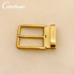 2026 new design belt high quality for men 3.4cm strap trousers first layer ciartuar sliver pin buckle