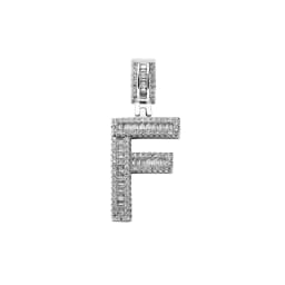 JINAO 2021 NEW Baguette Rectangular Zircon Letters Pendant High Quality Iced Out Charm AAA+CZ Necklace With 4mm Tennis Chain