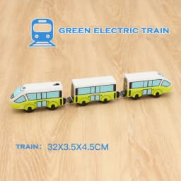 RC Electric Train Set Locomotive Magnetic Train Diecast Slot Toy Fit for Brand Wooden Train Railway Track Toys for Kids Gifts