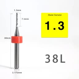 VACK 10Pcs/lot Endmill 0.5-3.175mm Corn Carbide Tungsten PCB Milling Cutter Set PCB Machine Router Bit Engraving End Mill Tools