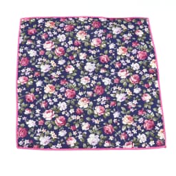 New Floral Pocket Square Gift Set Handkerchief 100% Cotton Hankie Printing Women&Men Casual Party Gift Tuxedo Bow Tie Accessory