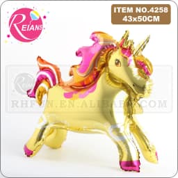 Unique Stand steadily Unicorn Birthday Party Decorations Supplies Wedding Engagement Children's Day Foil Unicorn Balloons globos