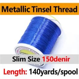 Royal Sissi 140 Yards/Spool 0.2mm Metallic Tinsel Thread 12 Optional Colors Micro Rod Wrapping Repairing Line Jig Hook Binding