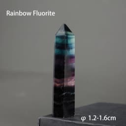 7-8cm Natural Crystal Point Quartz Rainbow Wand Crystal Column Rose Quartz Rock Mineral Specimen Home Decor Reiki Healing stone