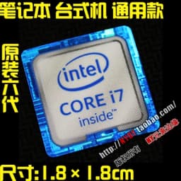 Original Core i7 3 4 5 6 7 8 9 10th Generation Laptop Desktop CPU Label Sticker