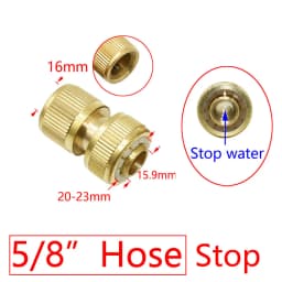 1/2 3/4 5/8 1" Thread Quick Connector Brass Garden Watering Adapter Drip Irrigation Copper Hose Quick Connector Fittings 1 Pcs