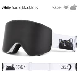 COPOZZ OTG Ski Goggle Snowboard Mask For Men Women Yellow Lens Case Eyewear Kit Cylindrical UV400 Protection Snow Glasses Adult